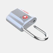 TSA Approved Dimple Key Luggage Lock - TSA006 Key, Ultra-Secure Small Size Lock. Silver 4 Locks