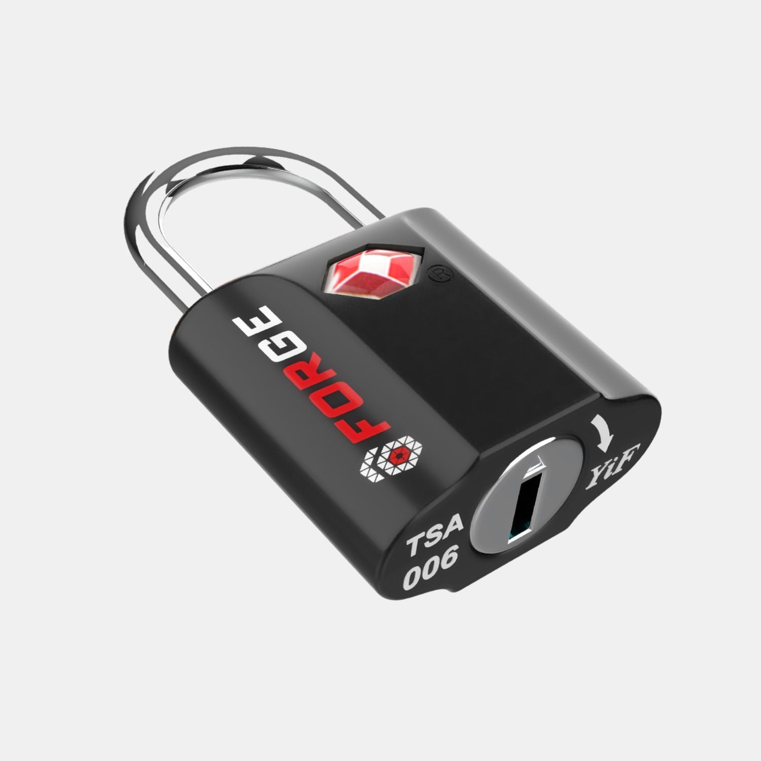 TSA Approved Dimple Key Luggage Lock - TSA006 Key, Ultra-Secure Small Size Lock. Black 4 Locks