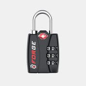 TSA-Approved Luggage Locks: 3-Digit Combination, Open Alert Indicator, Black 4 Locks