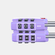 TSA-Approved Luggage Locks: 3-Digit Combination, Open Alert Indicator, Light Purple 2 Locks