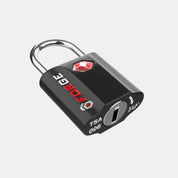 TSA Approved Dimple Key Luggage Lock - TSA006 Key, Ultra-Secure Small Size Lock. Black 2 Locks
