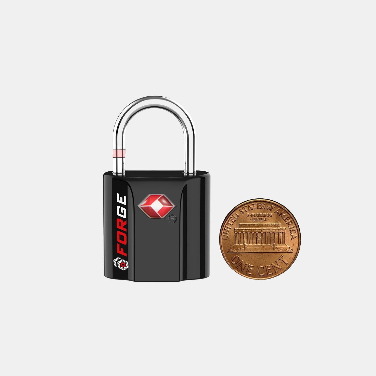 TSA Approved Dimple Key Luggage Lock - TSA006 Key, Ultra-Secure Small Size Lock. Black 2 Locks