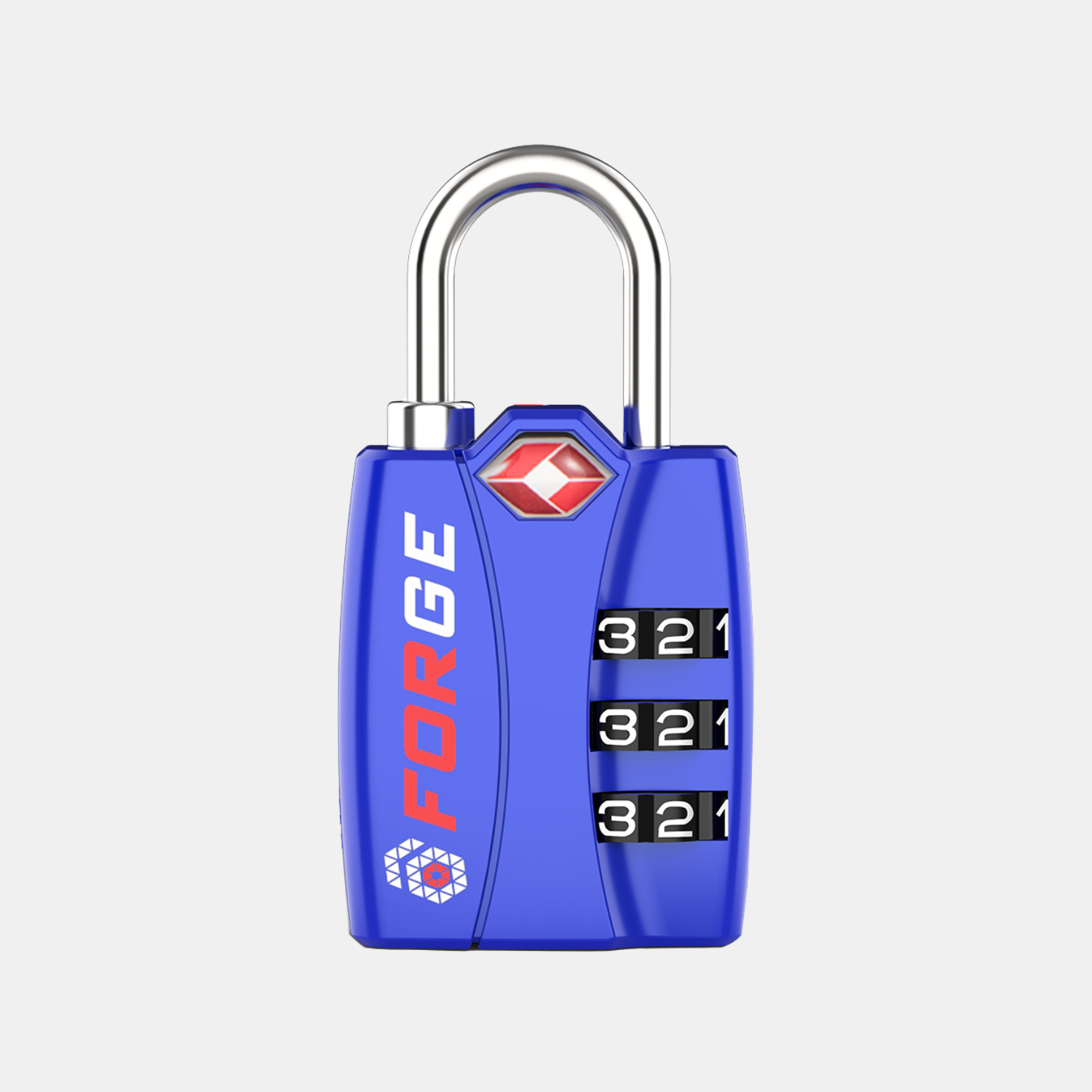 TSA-Approved Luggage Locks: 3-Digit Combination, Open Alert Indicator, Blue 2 Locks