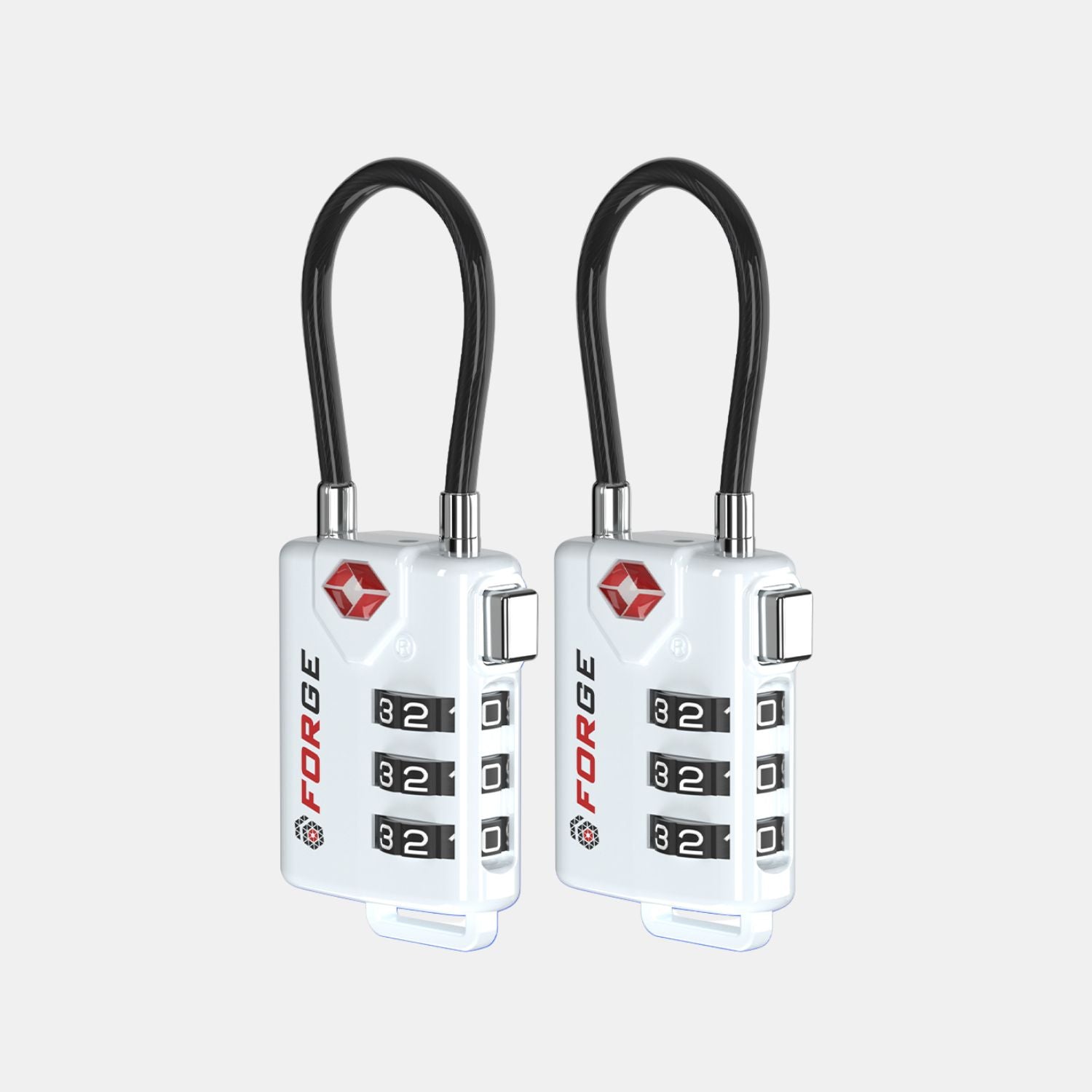 Travel Forge Tsa Approved Cable Luggage Locks TSA Approved Cable