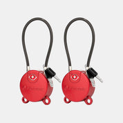 TSA Approved Luggage Locks, Ultra-Secure Dimple Key Travel Locks,TSA006 Key, Red 2 Locks