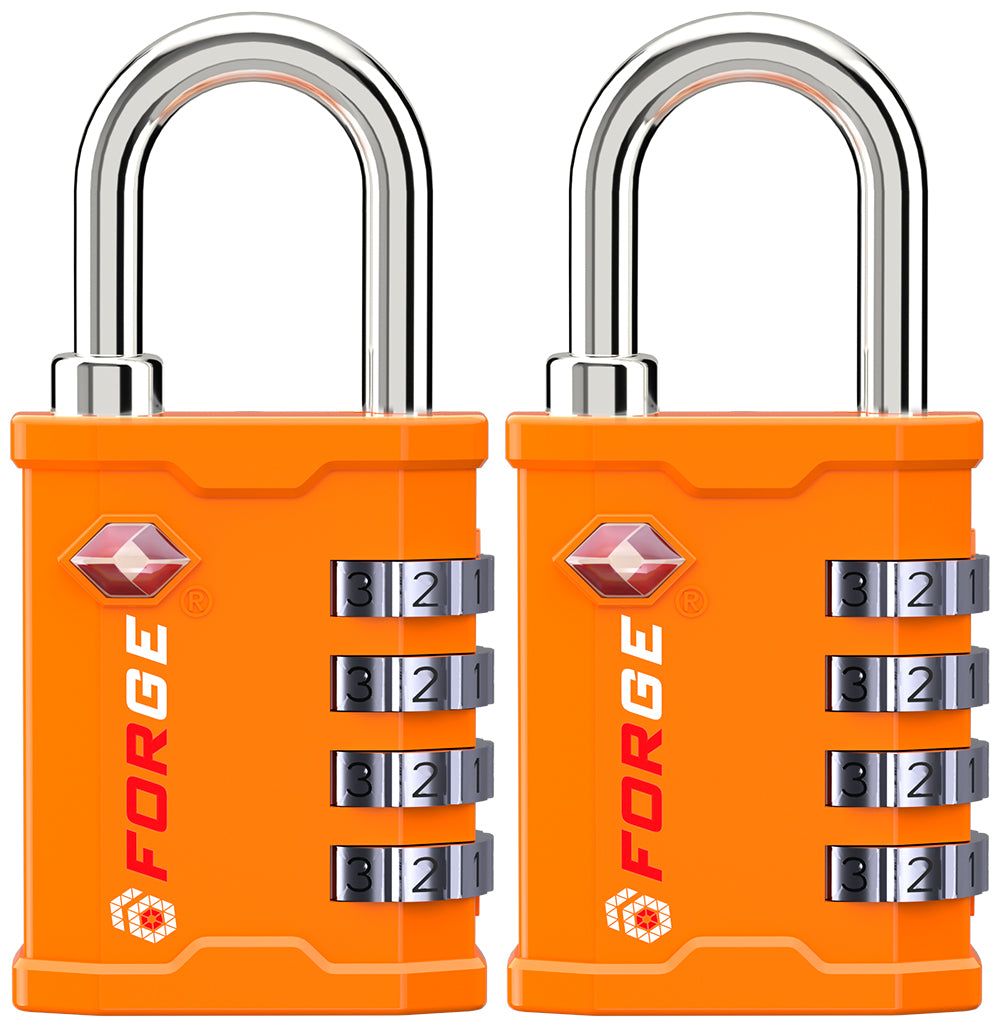 Heavy Duty TSA Approved  Lock for Tool Box and Case with TSA006 Key, Orange 2 Locks