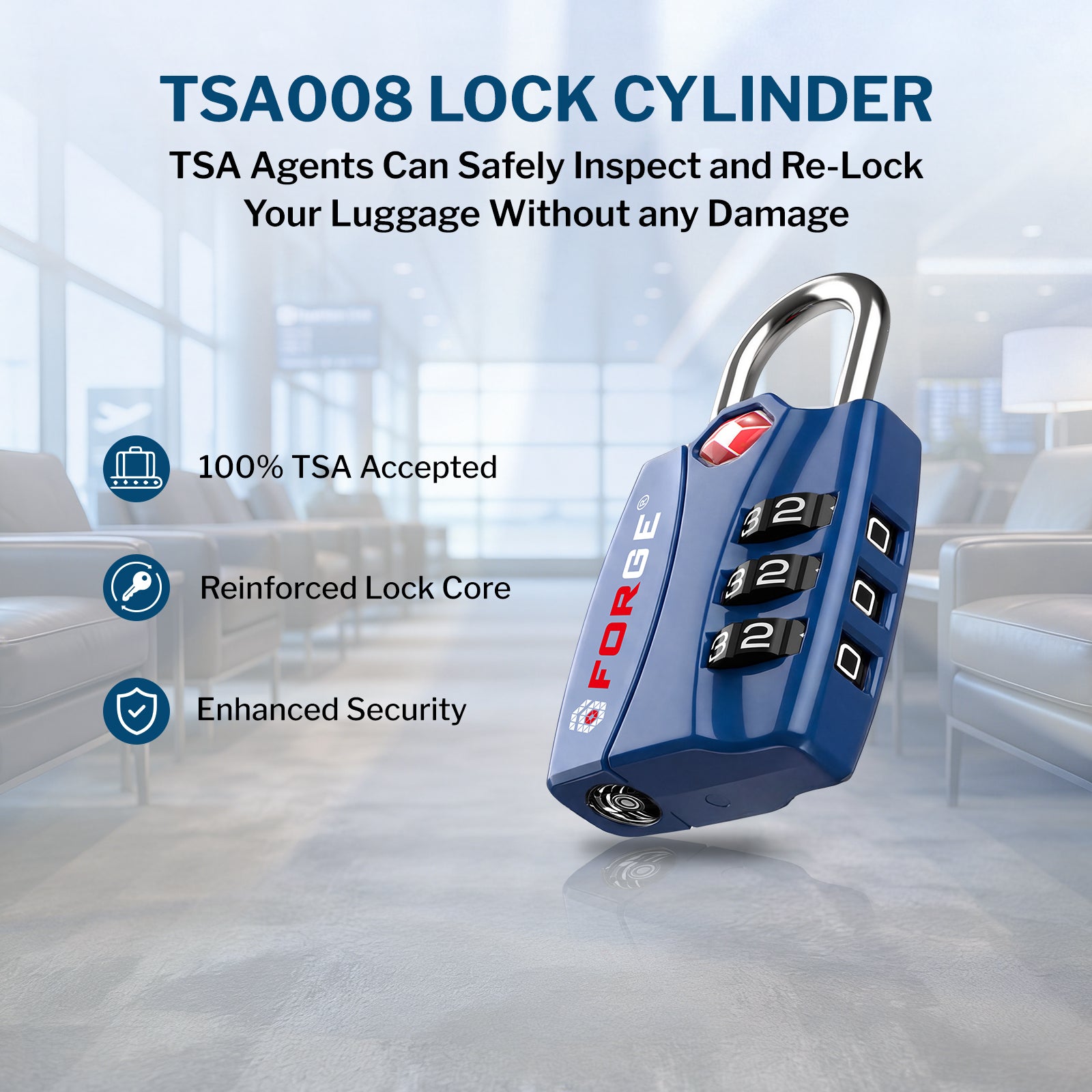 Candados para equipaje aprobados por la TSA: combinación de 3 dígitos, indicador de alerta abierta