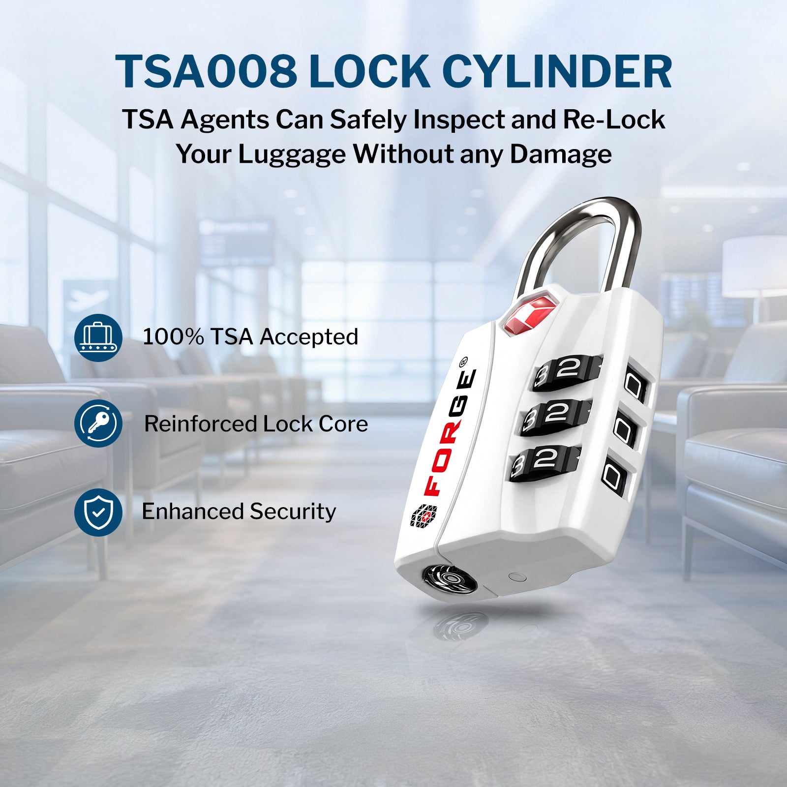 Candados para equipaje aprobados por la TSA: combinación de 3 dígitos, indicador de alerta abierta