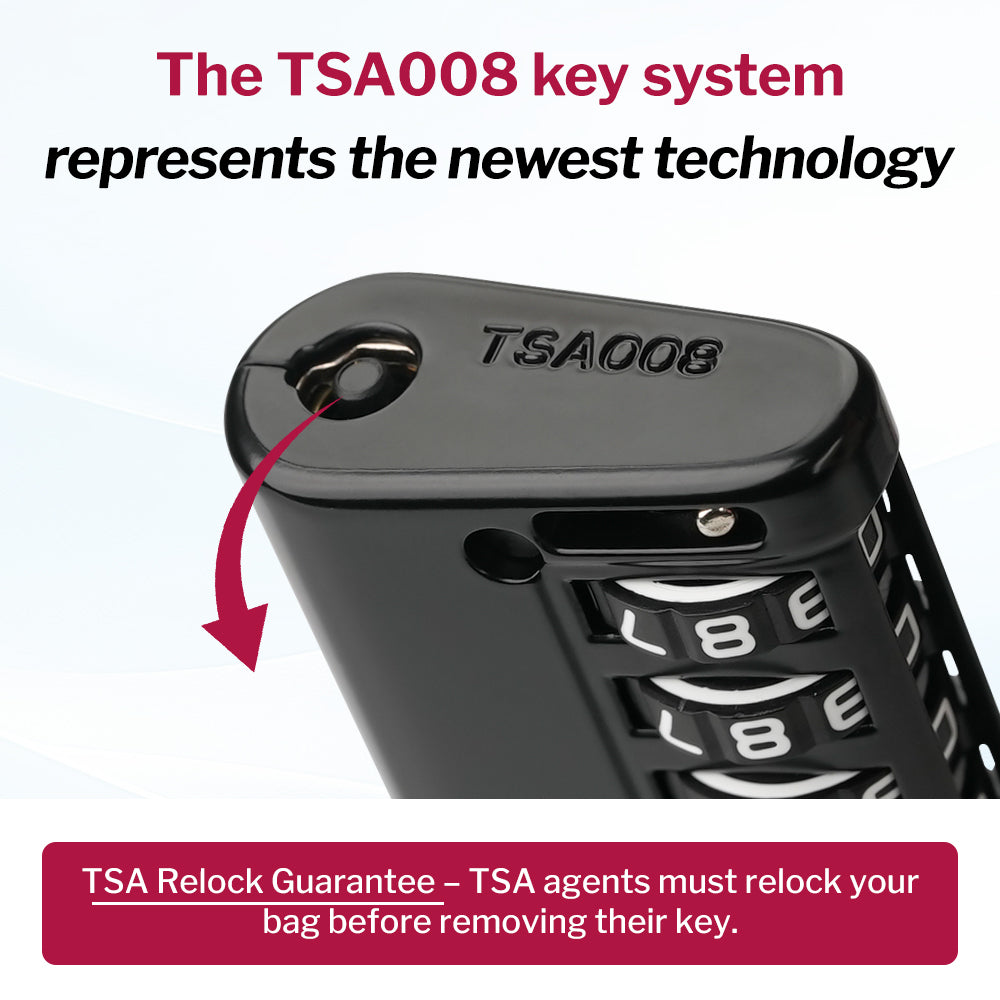 Forge 4-Digit TSA Cable Lock with Global TSID Luggage Tracking Tags (Black, 2-Pack)