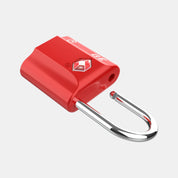 TSA Approved Dimple Key Luggage Lock - TSA006 Key, Ultra-Secure Small Size Lock. Red 4 Locks