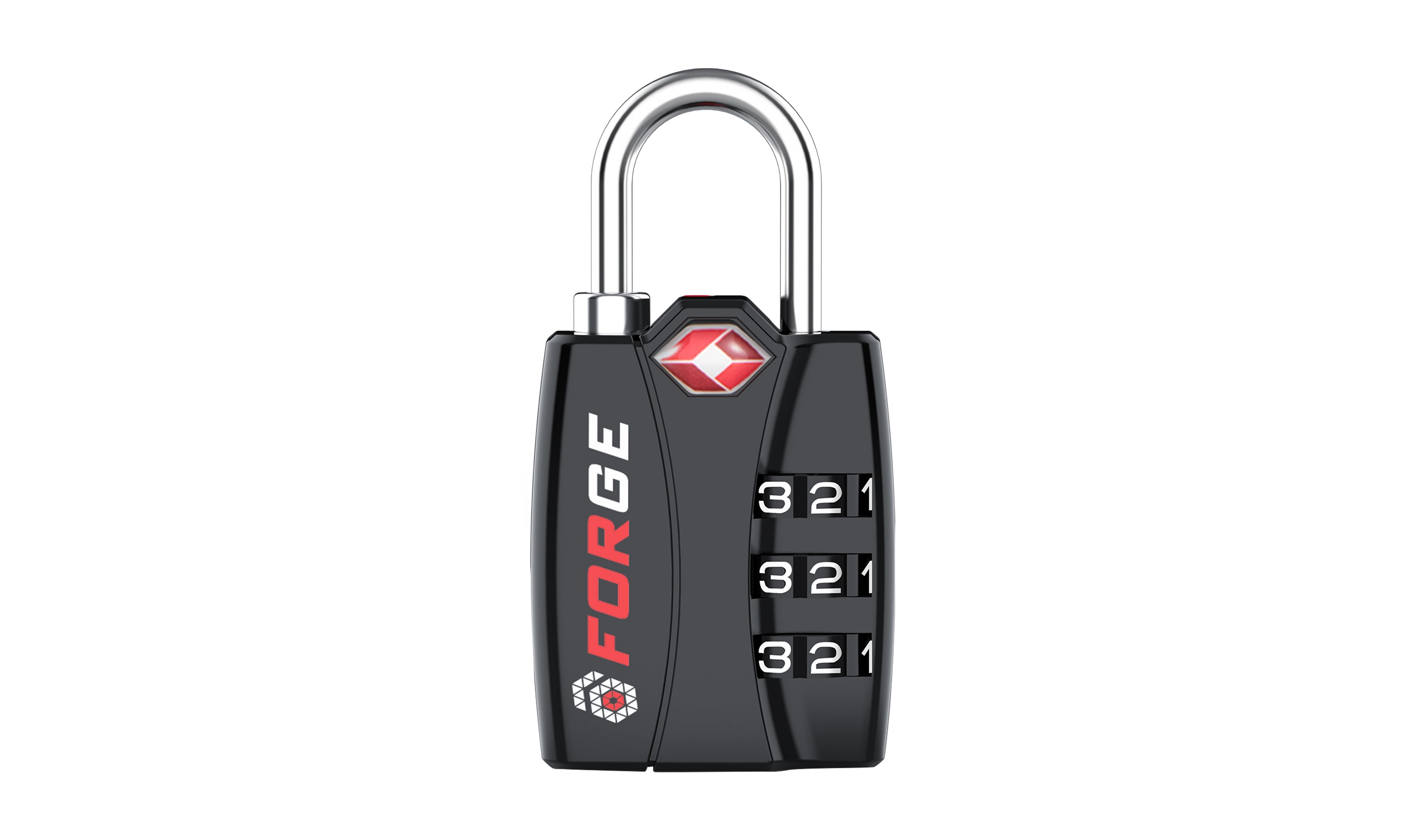 TSA-Approved Luggage Locks: 3-Digit Combination, Open Alert Indicator, Black 2 Locks