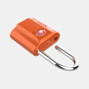 TSA Approved Dimple Key Luggage Lock - TSA006 Key, Ultra-Secure Small Size Lock. Orange 6 Locks