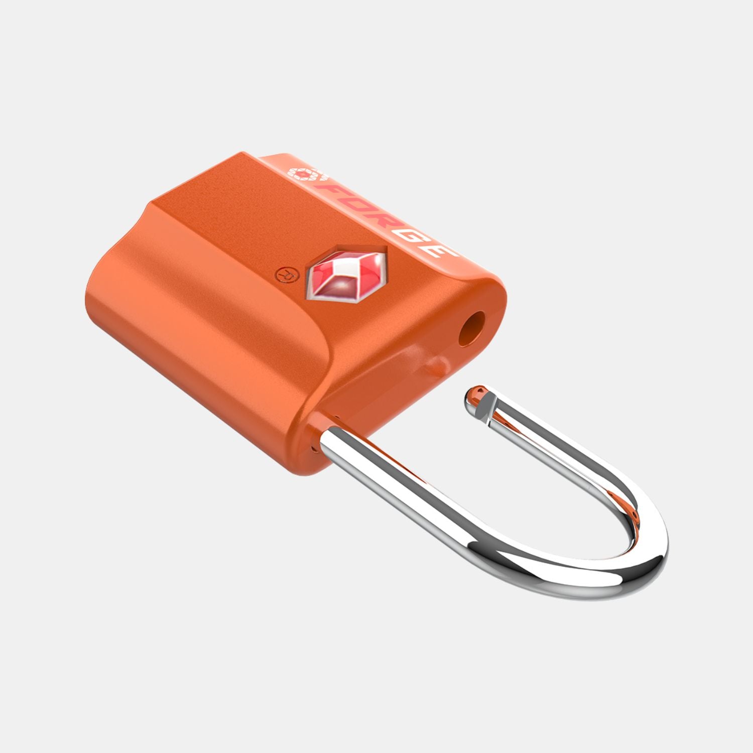 TSA Approved Dimple Key Luggage Lock - TSA006 Key, Ultra-Secure Small Size Lock. Orange 4 Locks