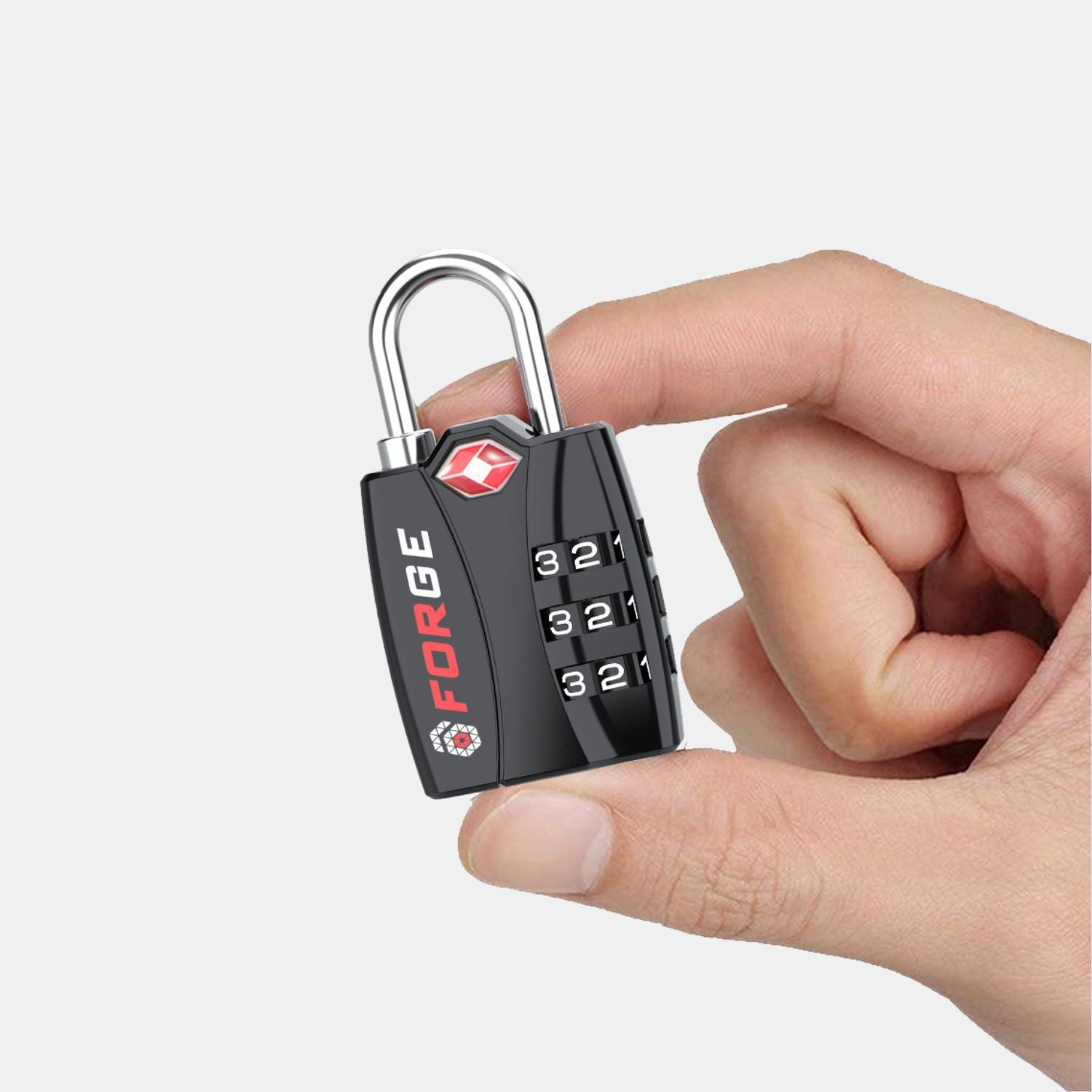 TSA-Approved Luggage Locks: 3-Digit Combination, Open Alert Indicator, Black 4 Locks