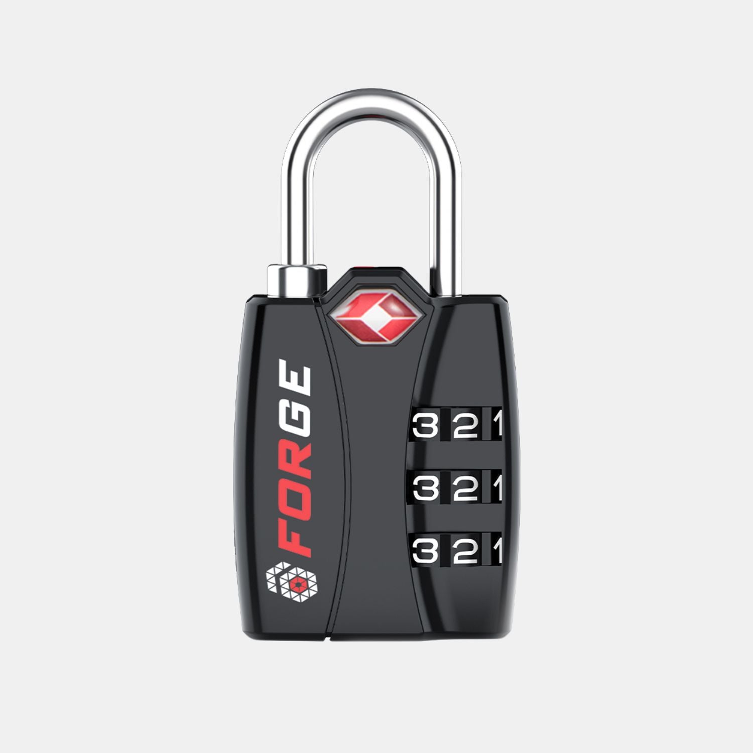 TSA-Approved Luggage Locks: 3-Digit Combination, Open Alert Indicator, Black 6 Locks