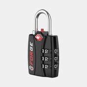 TSA-Approved Luggage Locks: 3-Digit Combination, Open Alert Indicator, Black 6 Locks