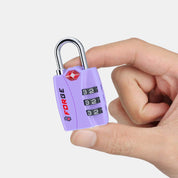 TSA-Approved Luggage Locks: 3-Digit Combination, Open Alert Indicator, Light Purple 4 Locks