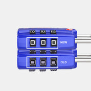 TSA-Approved Luggage Locks: 3-Digit Combination, Open Alert Indicator, Blue 2 Locks