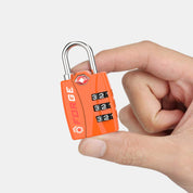 TSA-Approved Luggage Locks: 3-Digit Combination, Open Alert Indicator, Orange 2 Locks