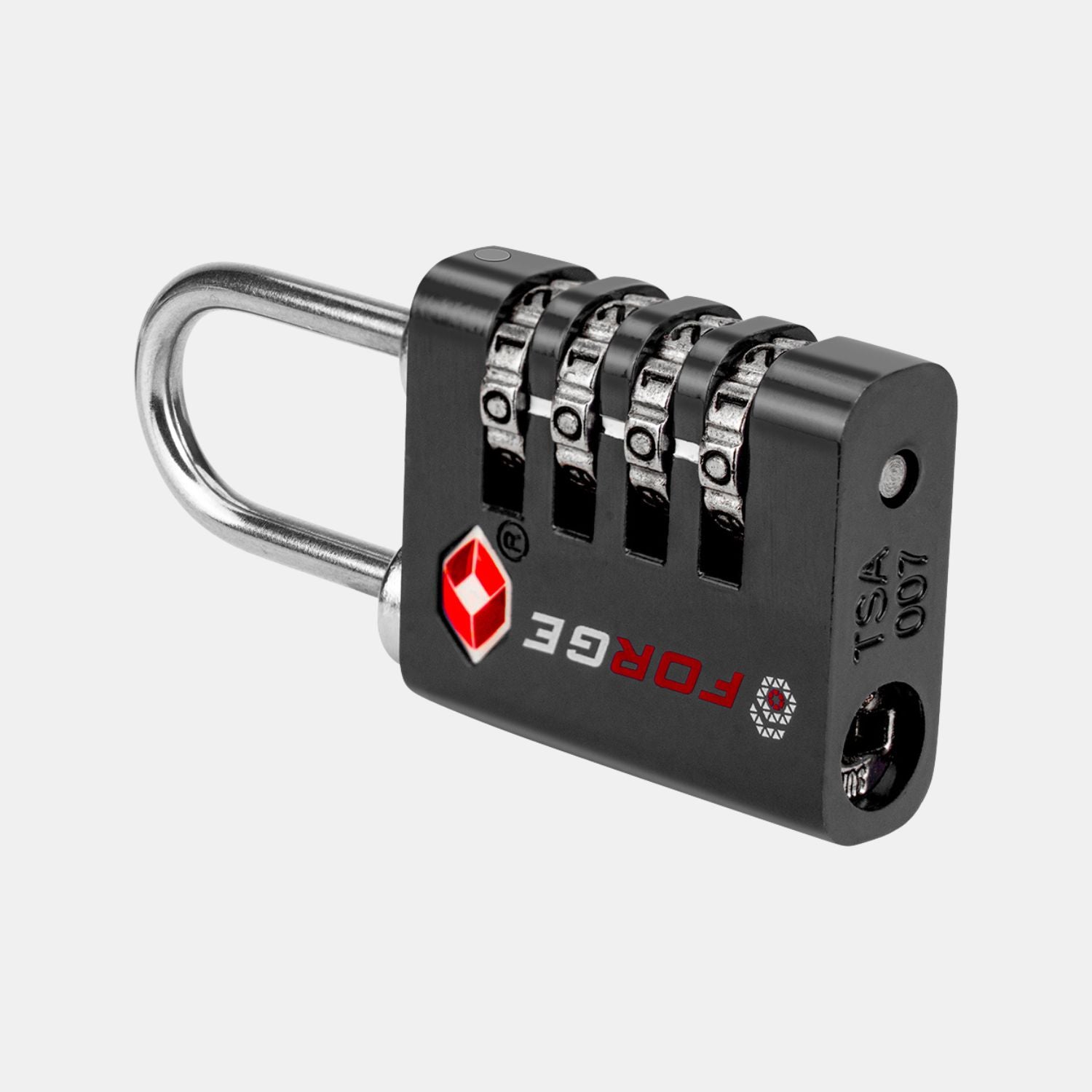 Dual-Opening TSA Approved Luggage Lock: Key or Combination Access, Heavy Duty. 6 Black Locks