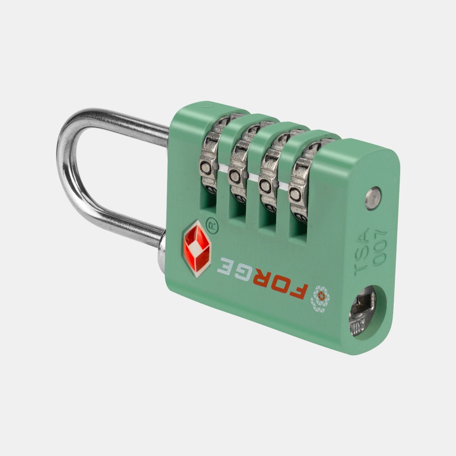 Dual-Opening TSA Approved Luggage Lock: Key or Combination Access, Heavy Duty. 2 Green Locks