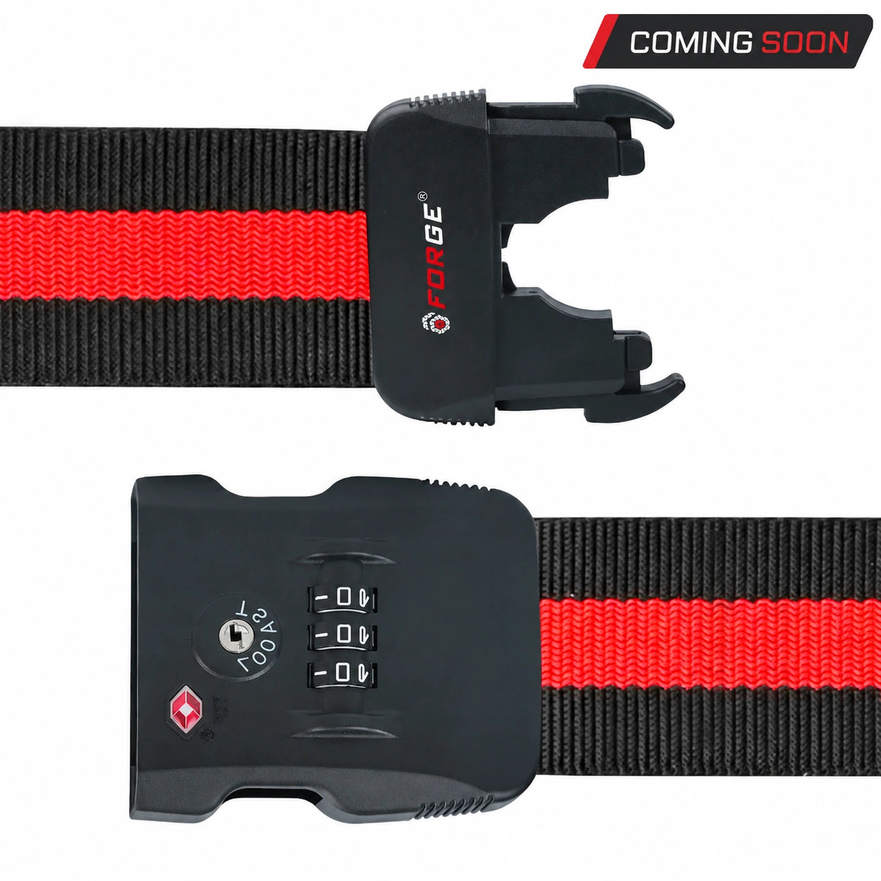 Forge Heavy-Duty Luggage Strap – Adjustable & Secure, With TSA Lock