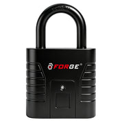 Forge Fingerprint Padlock, Unlock in Seconds – No App Needed Fingerprint Lock with All-Metal Build, Black 1 Pack
