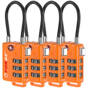 Candado para equipaje con cable aprobado por la TSA y diales de fácil lectura