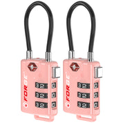 Candado para equipaje con cable aprobado por la TSA y diales de fácil lectura