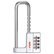 Cabinet LockCombination PadlockStainless Steel Gym Locker Lock Code Long Adjustable Shackle for Outdoor School Gym Sports lockers Fences Silver 1 pack