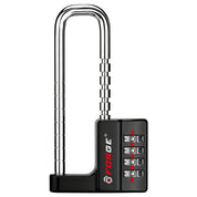 Cabinet LockCombination PadlockStainless Steel Gym Locker Lock Code Long Adjustable Shackle for Outdoor School Gym Sports lockers Fences balck 1 pack