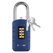 Combination Lock for Locker, 4-Digit Padlock with Code for Gym, School, Home & Work, Shackle Height: 1.77 in, 1-Pack, Model CL-42 Blue