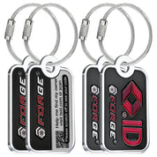Forge TSID Lost and Found Travel Tag - Black Big 4 Pack.
