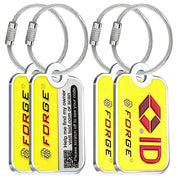 Forge TSID Lost and Found Luggage Tag - Yellow Big 4 Pack
