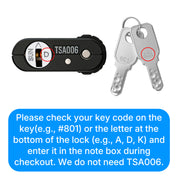 Forge TSA Key Lock Keys , OX Edge Series, 4 Packs