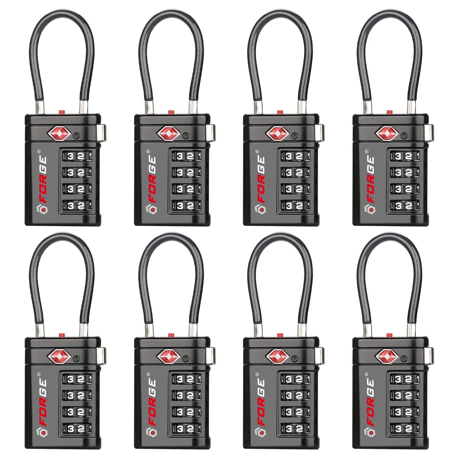 4 Digit Cable | TSA Locks | Forge