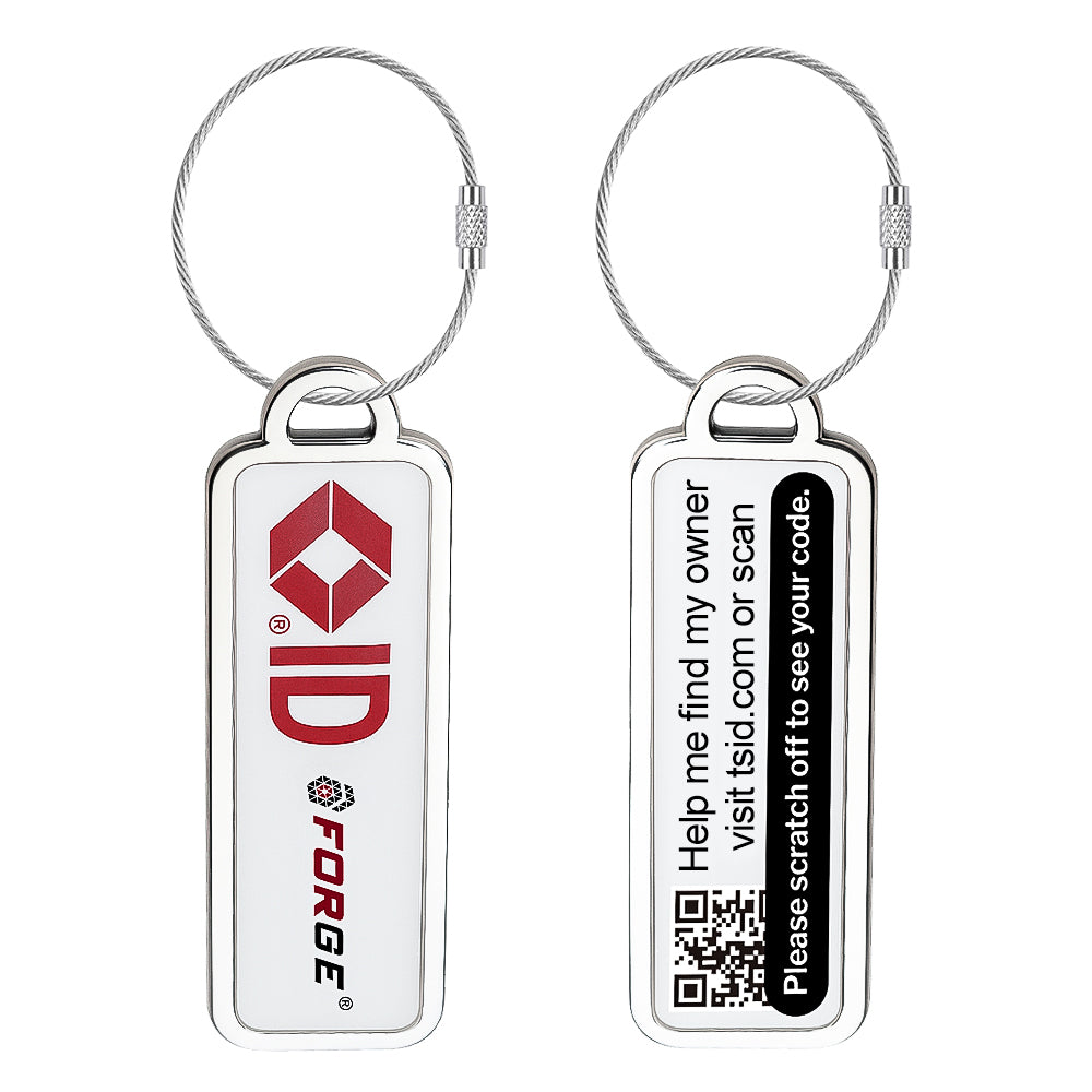 Forge TSID Travel Tag - White Small 2 Pack