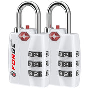 Candados para equipaje aprobados por la TSA: combinación de 3 dígitos, indicador de alerta abierta