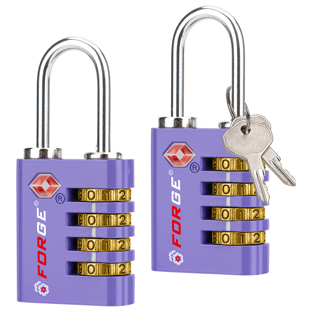 Dual Lock Color TS431 TSA Locks | Key & Combo Access | Vibrant Colors – Forge Life LLC