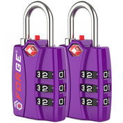 Candados para equipaje aprobados por la TSA: combinación de 3 dígitos, indicador de alerta abierta