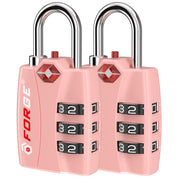 Candados para equipaje aprobados por la TSA: combinación de 3 dígitos, indicador de alerta abierta