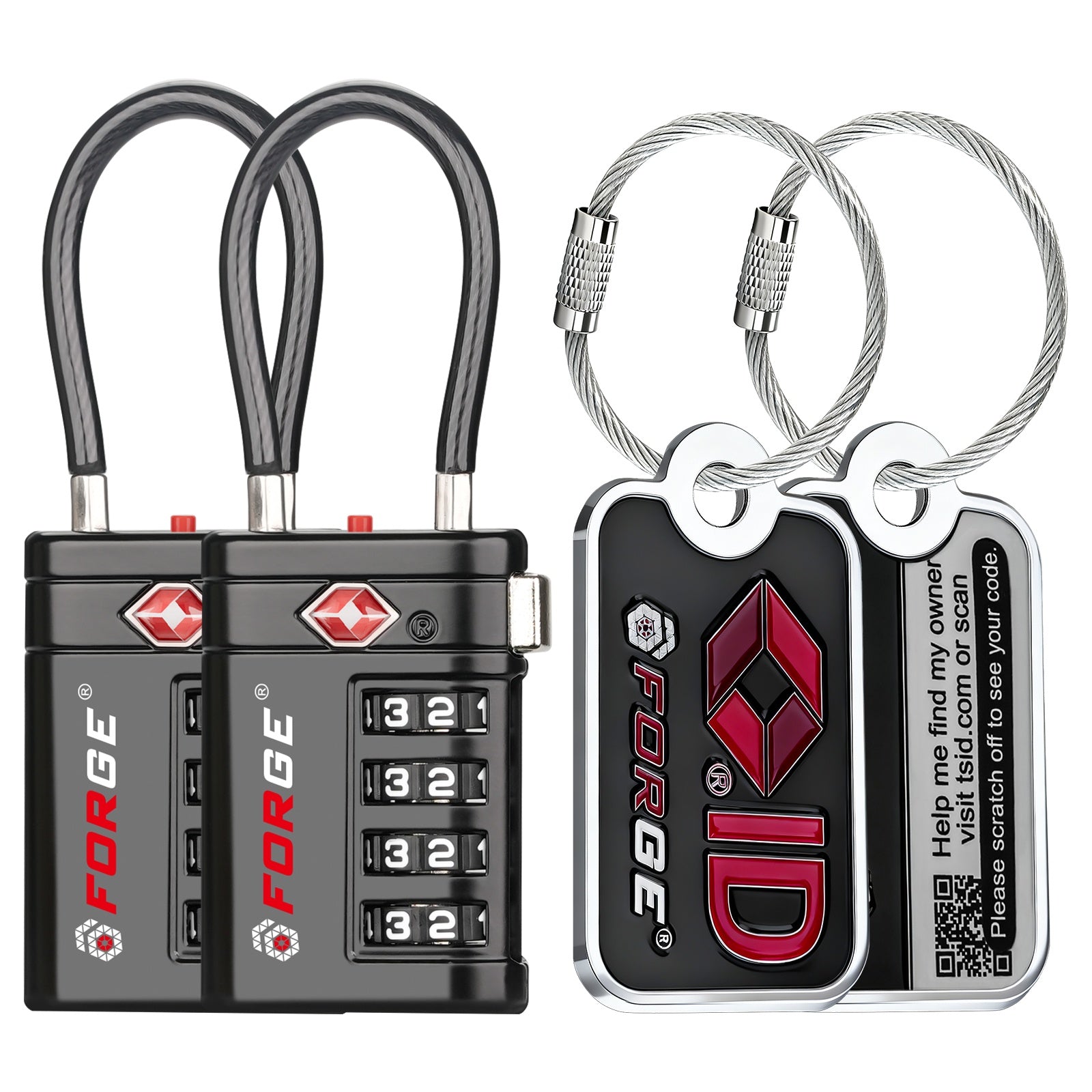 4 Digit Cable | TSA Locks | Forge