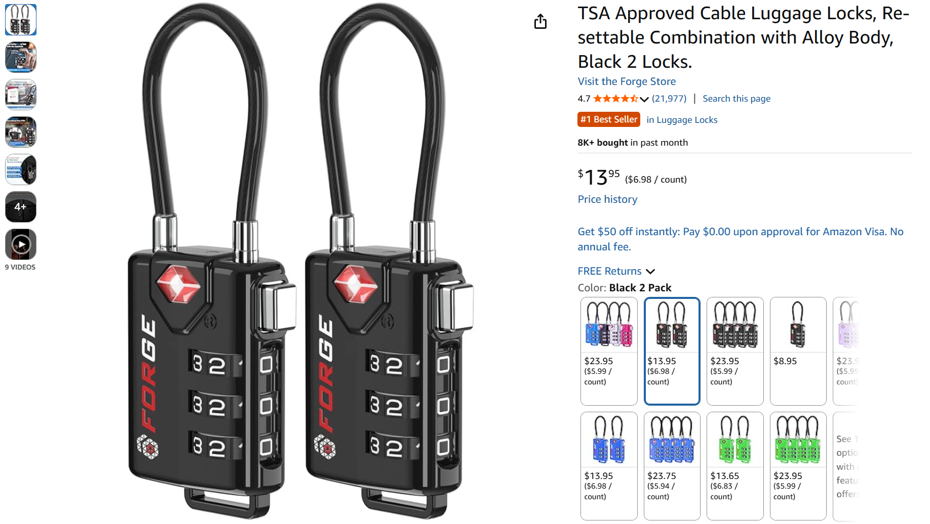 The Most Trusted TSA Lock on Amazon
