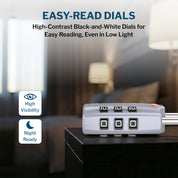 TSA-Approved Luggage Locks: 3-Digit Combination, Open Alert Indicator,Model 12022, 4 Color Locks #2