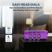 Candados para equipaje aprobados por la TSA: combinación de 3 dígitos, indicador de alerta abierta