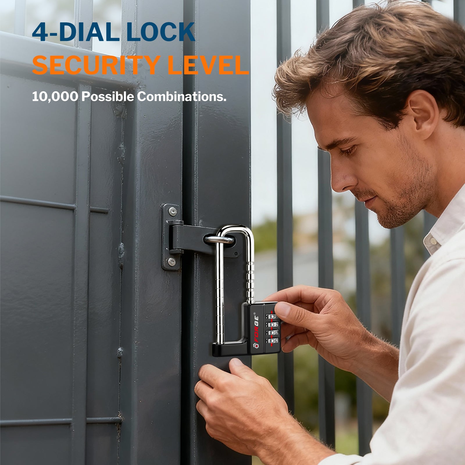 Cabinet LockCombination PadlockStainless Steel Gym Locker Lock Code Long Adjustable Shackle for Outdoor School Gym Sports lockers Fences balck 1 pack