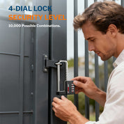 Cabinet LockCombination PadlockStainless Steel Gym Locker Lock Code Long Adjustable Shackle for Outdoor School Gym Sports lockers Fences balck 1 pack