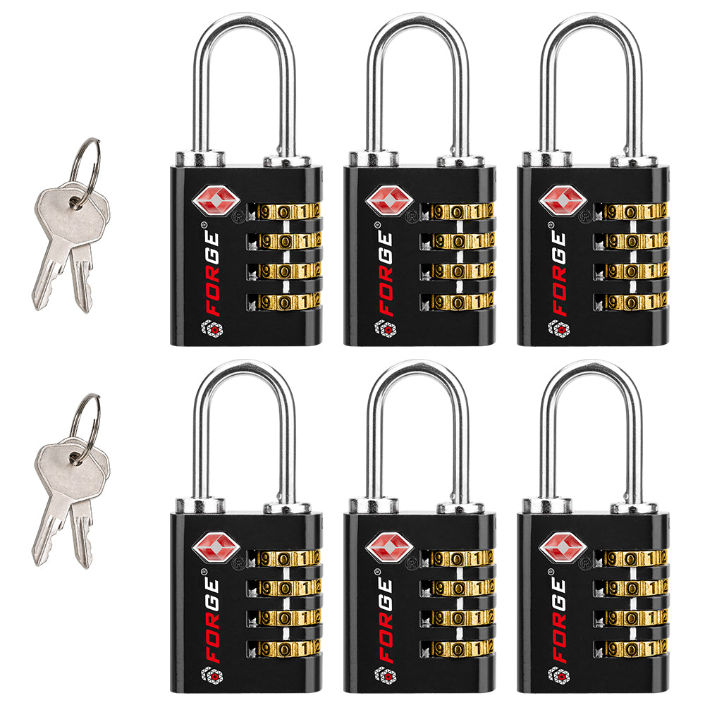 TSA Approved Luggage Locks | 4-Digit Combo & Open Alert – Forge Life LLC