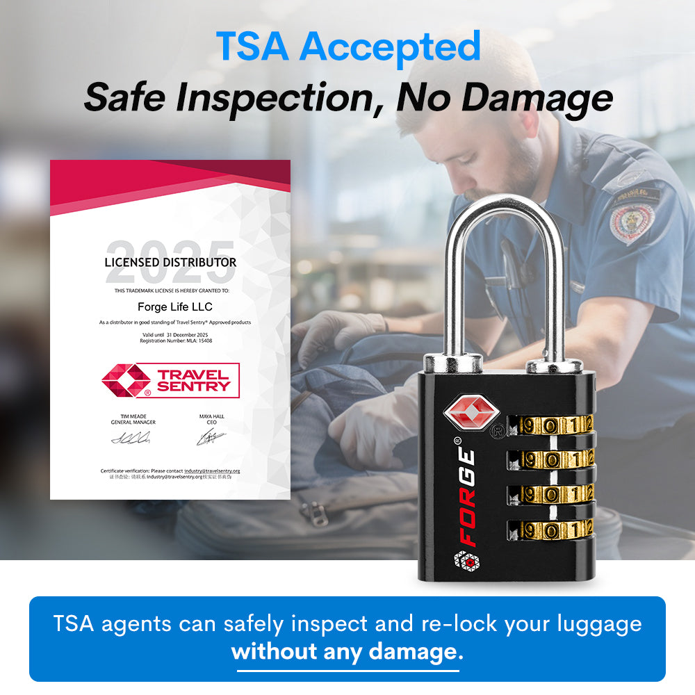 Secure 4-Digit TSA Locks | Travel Security