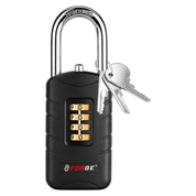 Combination Lock for Locker, 4-Digit Padlock with Code for Gym, School, Home & Work, Shackle Height: 1.77 in, 1-Pack, Model CL-42 Black